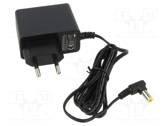 Power supply: switching; mains,plug-in; 12VDC; 500mA; 6W; 79%