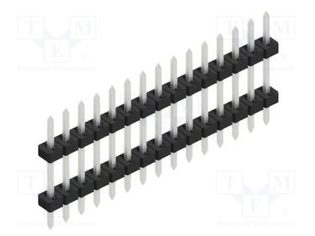 Connector: pin strips; pin header; male; PIN: 15; 2mm; THT; 1x15