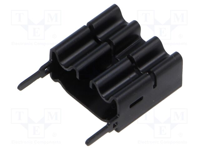 Heatsink: extruded; black; L: 19mm; W: 22mm; H: 11mm; aluminium