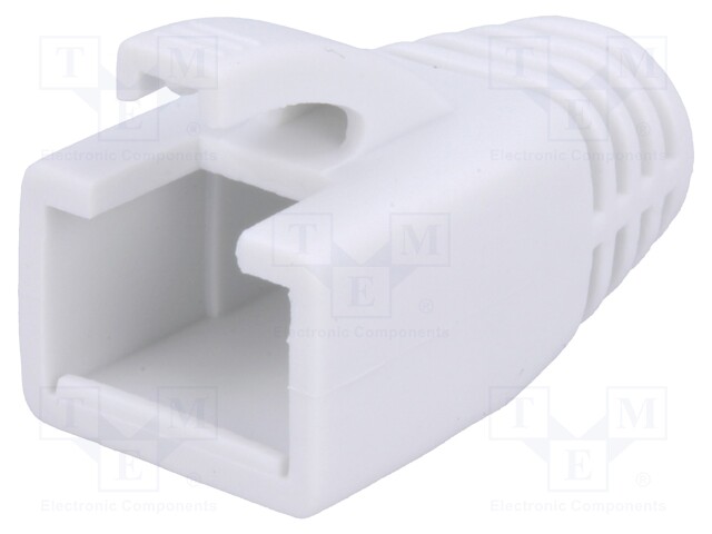 RJ45 plug boot; 8mm; Colour: white