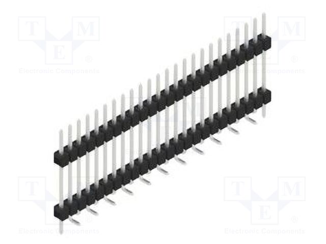 Connector: pin strips; pin header; male; PIN: 24; 2.54mm; SMT; 1x24