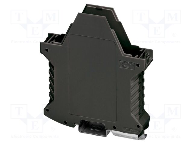Enclosure base; with terminals; black; UL94V-0; ME 22,5; Y: 99mm