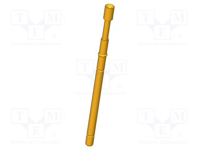 Test needle; Operational spring compression: 4mm; 5A; Ø: 2mm; 0.8N
