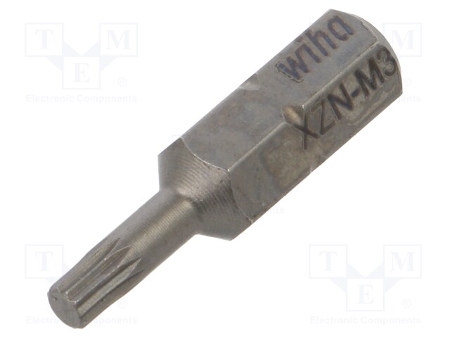 Screwdriver bit; spline (12-angles); XZN M3; Overall len: 25mm
