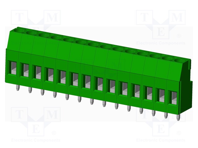 Connector: PCB terminal block; terminal; Plating: tinned; on PCBs