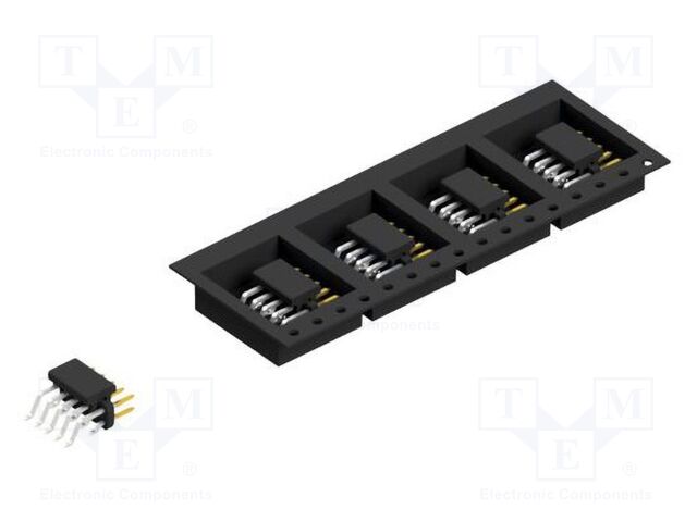 Connector: pin strips; pin header; male; PIN: 10; 2mm; SMT; 2x5; 100V