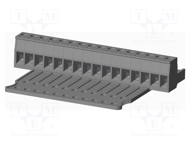 Connector: pluggable terminal block; plug; female; straight; grey