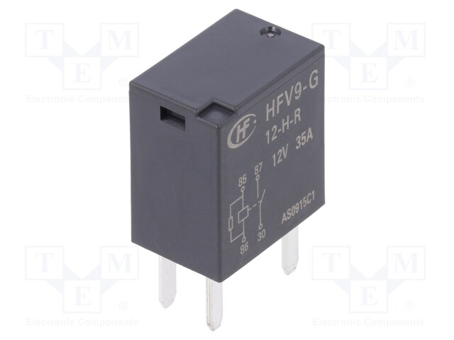 Relay: electromagnetic; SPST-NO; Ucoil: 12VDC; 35A; automotive