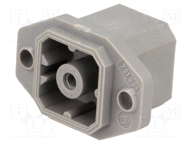 Connector: square; Series: G; socket; male; PIN: 4; tinned; IP65; 250V