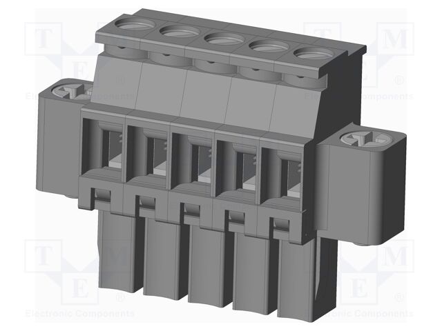Connector: pluggable terminal block; plug; female; angled 90°