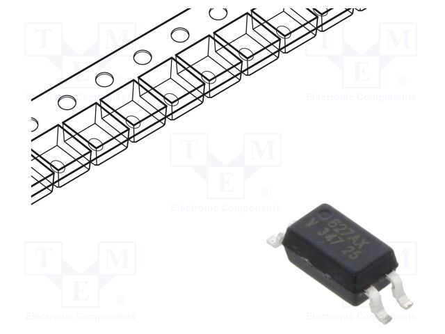 Optocoupler, Transistor Output, 1 Channel, SSOP, 4 Pins, 50 mA, 3.75 kV, 50 %