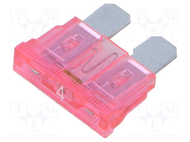 Fuse: fuse; 4A; 32VDC; automotive; 19.09mm; 19.09x5.12x18.87mm