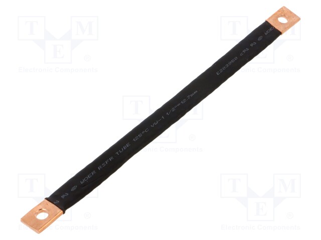 Braids; tape; 10mm2; Ø1: 7mm; Ø2: 7mm; L: 200mm; max.105°C; 20kV/mm