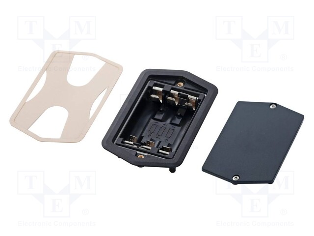 Holder; AA,R6; Batt.no: 3; black; IP65