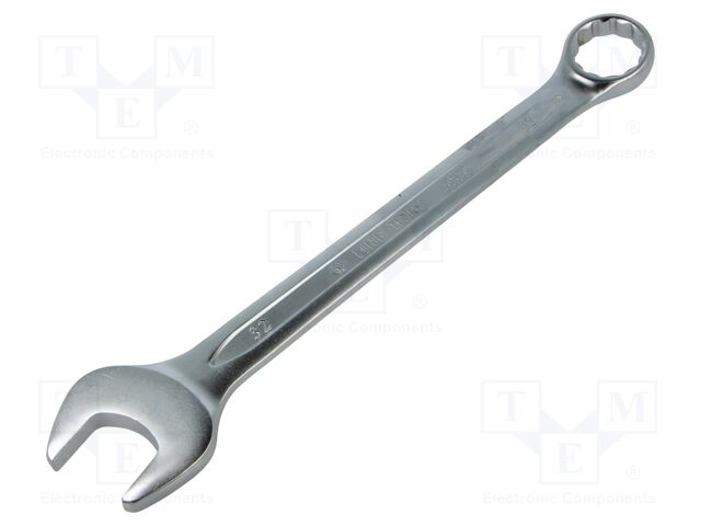 Wrench; combination spanner; 32mm; Chrom-vanadium steel; L: 365mm
