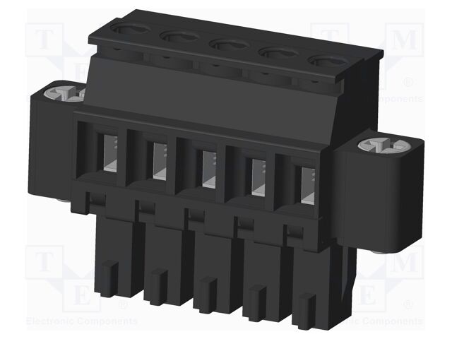 Connector: pluggable terminal block; plug; female; angled 90°