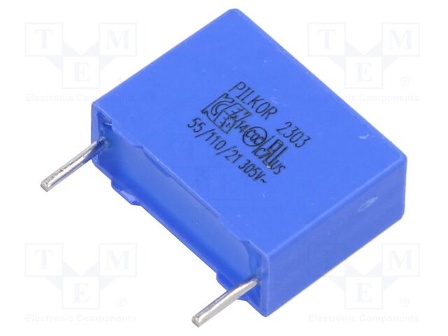Capacitor: polypropylene; X2; 220nF; THT; ±10%; 15mm; -55÷105°C