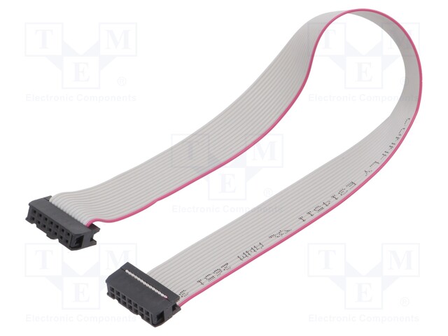 Ribbon cable with IDC connectors; 14x28AWG; Cable ph: 1.27mm