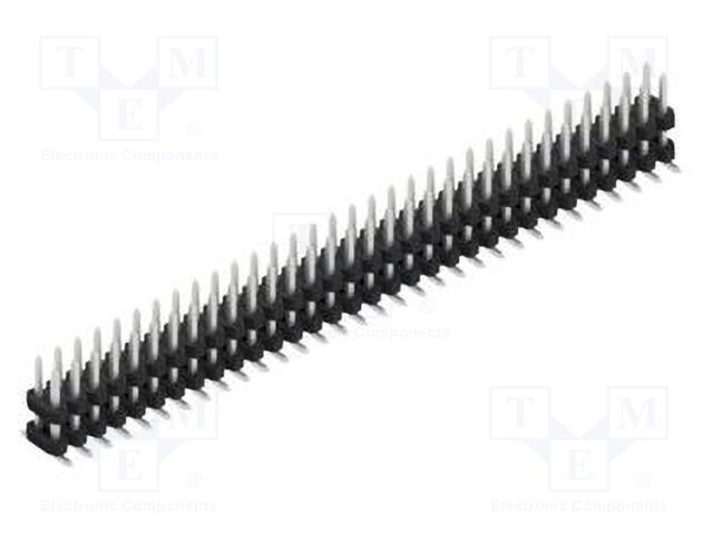 Connector: pin strips; pin header; male; PIN: 64; 2mm; SMT; 2x32