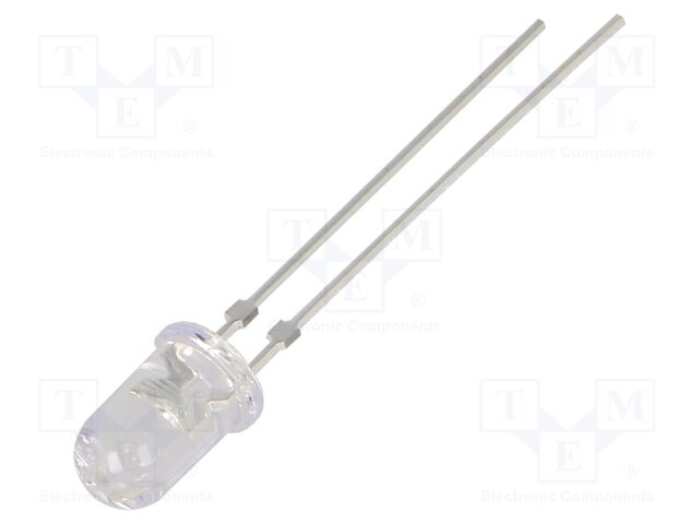 LED; green; 5mm; 30°; Front: convex; 2.9÷3.4VDC; No.of term: 2