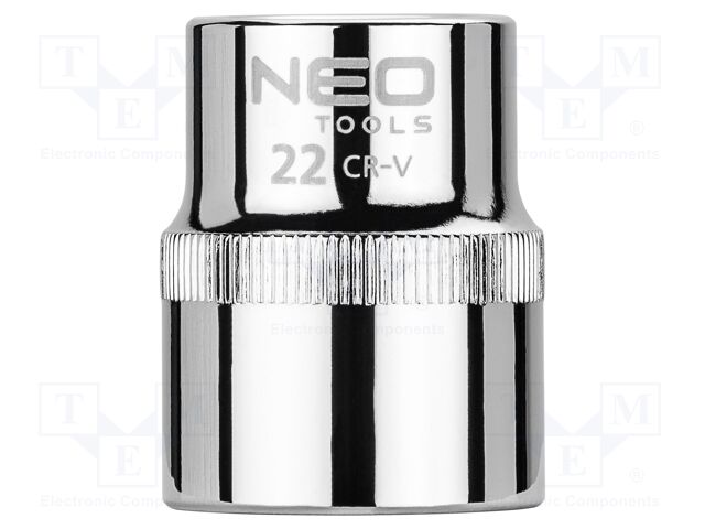 Socket; 6-angles,socket spanner; HEX 22mm; 1/2"