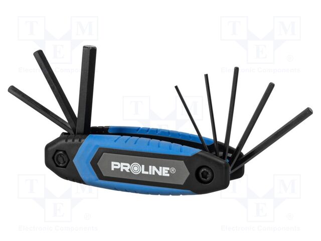 Wrench-set; hex key; 1.5mm,2mm,2.5mm,3mm,4mm,5mm,6mm,8mm; 8pcs.