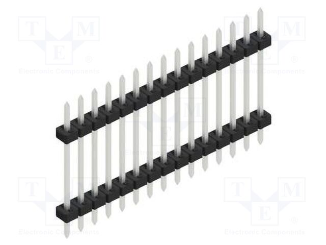 Connector: pin strips; pin header; male; PIN: 15; 2mm; THT; 1x15