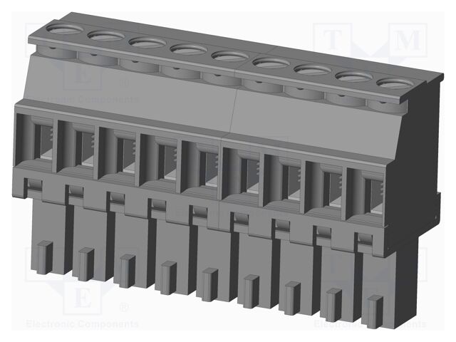 Connector: pluggable terminal block; plug; female; angled 90°