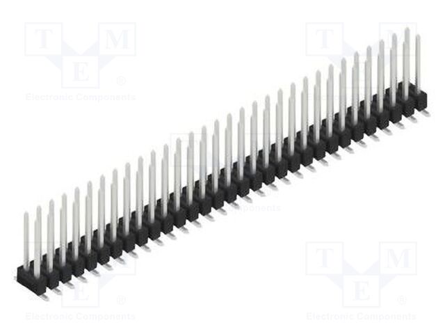 Connector: pin strips; pin header; male; PIN: 62; 2.54mm; SMT; 2x31