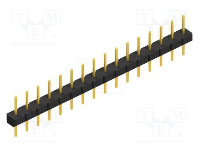 Connector: pin strips; pin header; male; PIN: 16; 2.54mm; THT; 1x16