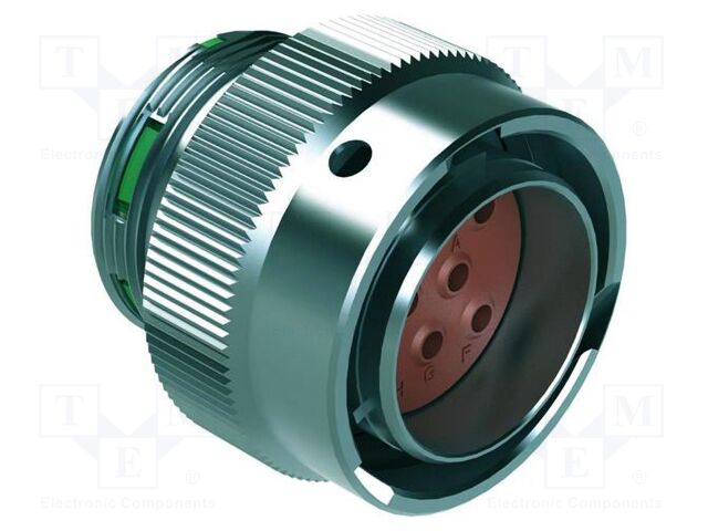 Connector: circular; plug; 25A; 250V; PIN: 8; IP67; straight; crimped