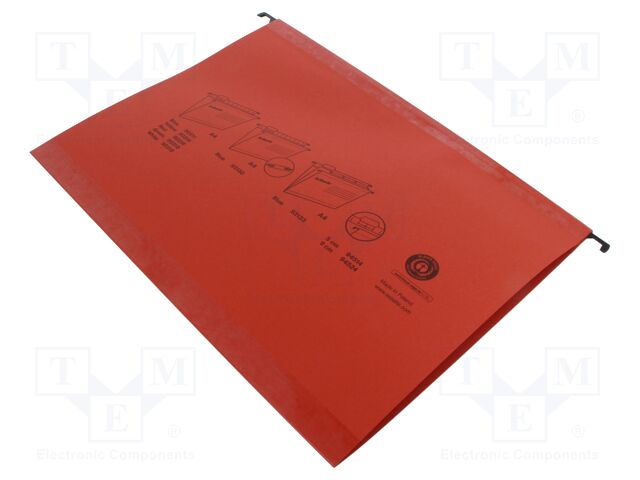 Hanging folder; red