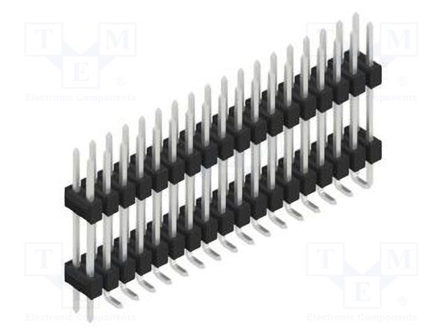 Connector: pin strips; pin header; male; PIN: 36; 2.54mm; SMT; 2x18