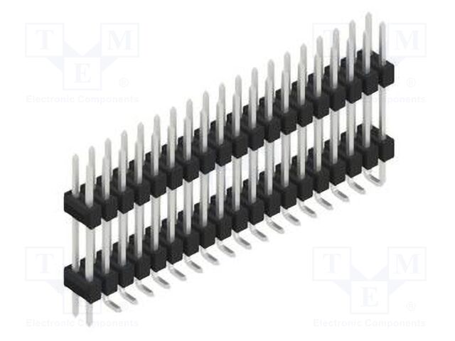 Connector: pin strips; pin header; male; PIN: 38; 2.54mm; SMT; 2x19