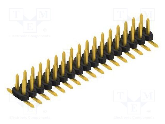 Connector: pin strips; pin header; male; PIN: 34; 2mm; SMT; 2x17