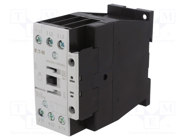 Contactor: 3-pole; NO x3; 400VAC; 12A; DIN,on panel; DILL12; 690V