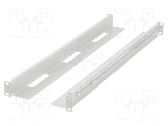 Mounting rail; grey; Standard: 19"