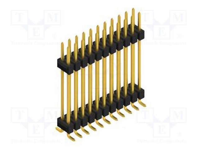 Connector: pin strips; pin header; male; PIN: 22; 2.54mm; SMT; 2x11
