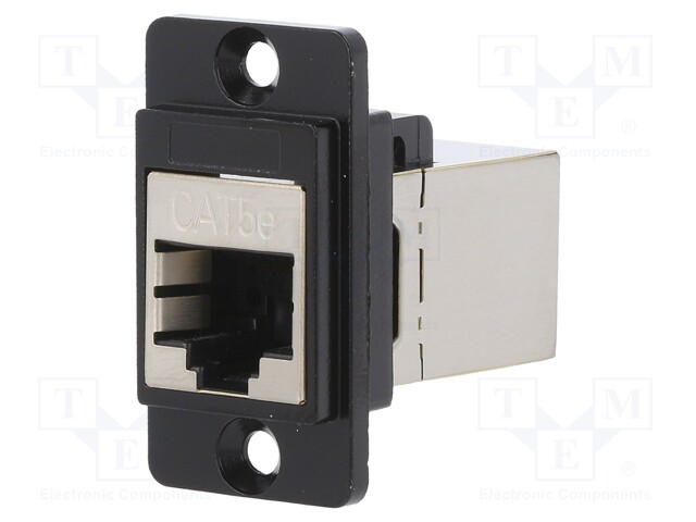 Coupler; DUALSLIM; Cat: 5e; shielded; Layout: 8p8c; 29mm; Mat: metal