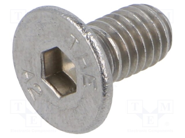 Screw; DIN: 7991; Head: countersunk; imbus; A2 stainless steel