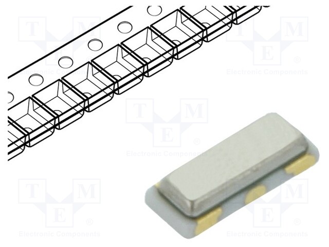 Resonator: ceramic; 10MHz; SMD; 3.2x1.3x0.7mm; ±0.5%; -40÷125°C