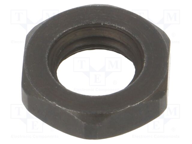 Nut; M8; 1; steel; Plating: oxidized; 13mm; black