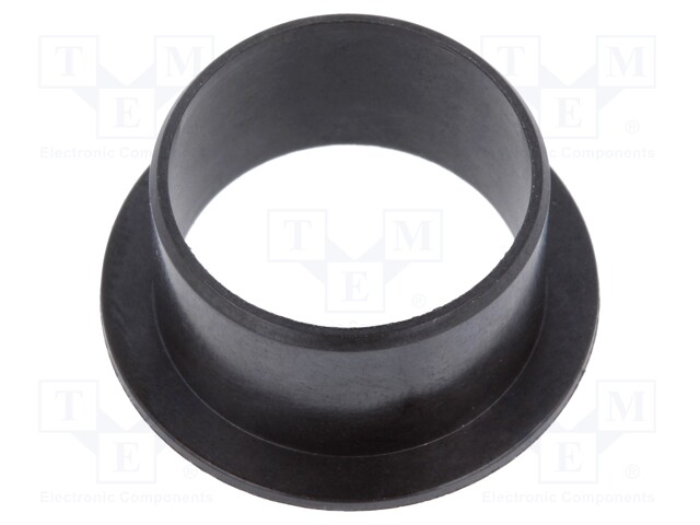 Bearing: sleeve bearing; with flange; Øout: 20mm; Øint: 18mm; black