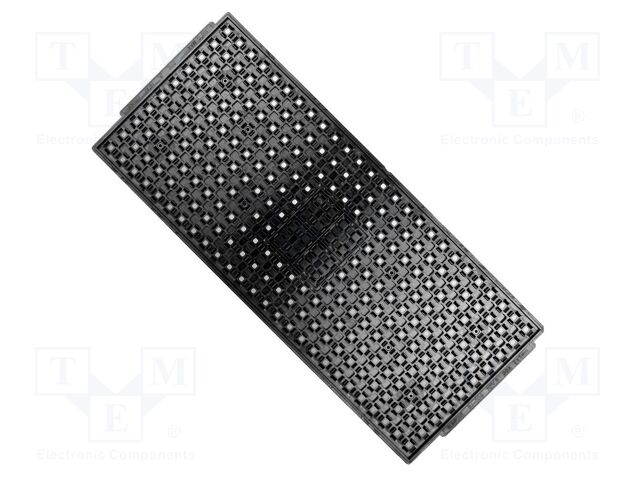 Electronic components tray; ESD; 7x7mm; black; BGA; waffle tray