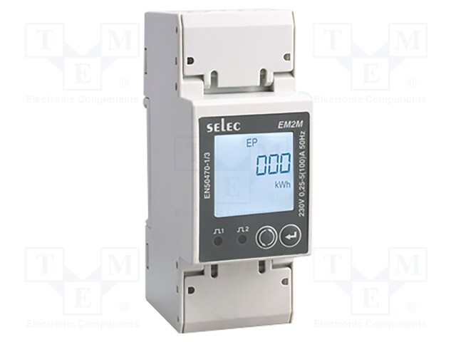 Electric energy meter; digital,mounting; for DIN rail mounting