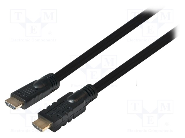 Cable; HDMI 1.4; HDMI plug,both sides; 10m; black