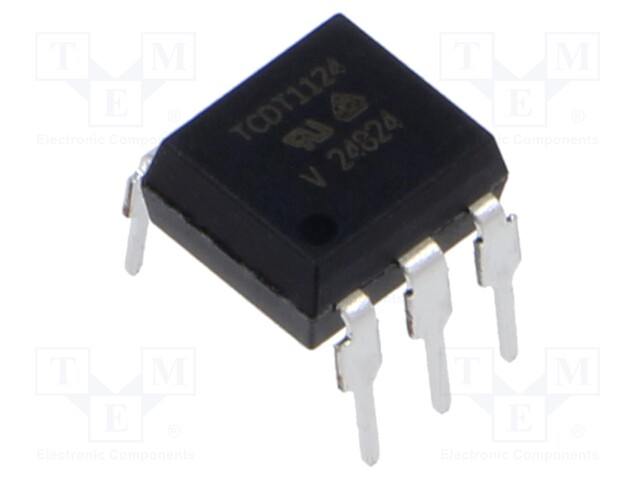 Optocoupler, Transistor Output, 1 Channel, DIP, 6 Pins, 60 mA, 5 kV, 160 %