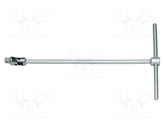 Knob; socket spanner; T; 1/2"; Chrom-vanadium steel; 460mm