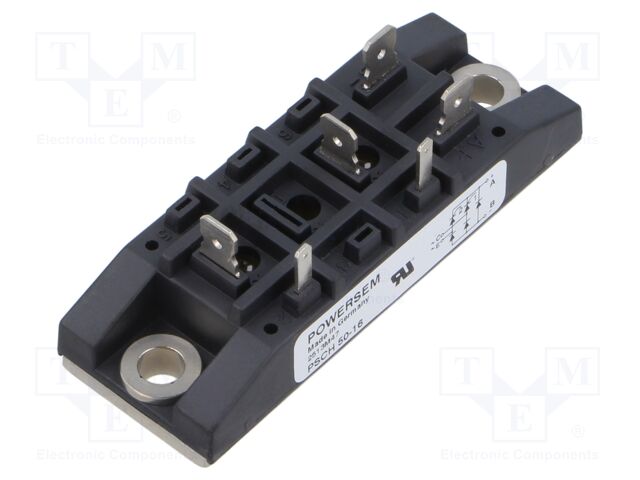 Bridge rectifier: half-controlled; Urmax: 1.6kV; If: 53A; screw