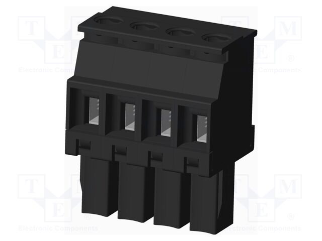 Connector: pluggable terminal block; plug; female; angled 90°
